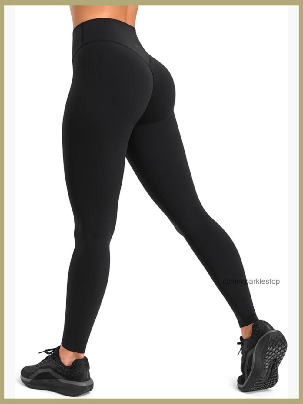 No Front Seam High-Waisted Hidden Scrunch Leggings Yoga Pants